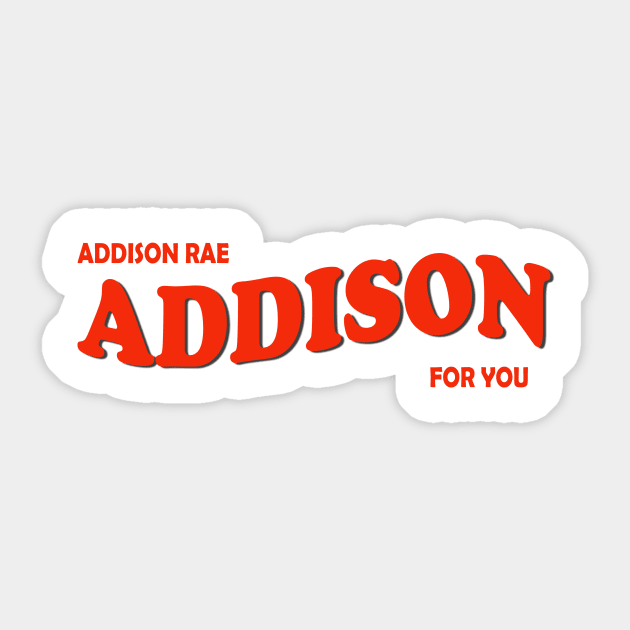 addison rae Sticker by RahimKomekow